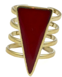 Sunahara Red Triangle Ring