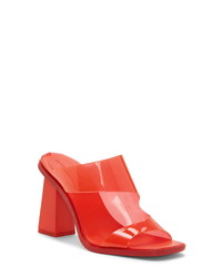 Red Rubber Heeled Sandals