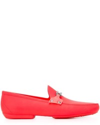 Red Rubber Loafers