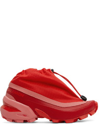 MM6 MAISON MARGIELA Red Pink Salomon Edition Cross Low Sneakers
