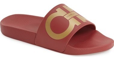 ferragamo slides red