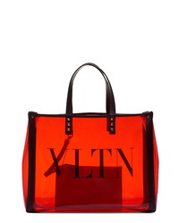 Red Rubber Tote Bag