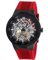 Kenneth Cole Automatic Red Strap Silicone Watch