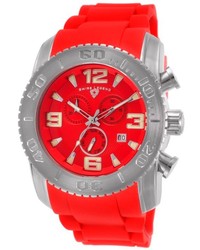Swiss Legend Commander Chronograph Red Silicone And Dial