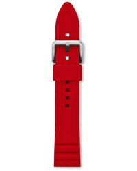 Fossil Defender 20mm Silicone Watch Strap Red