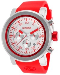 Redline Red Line Torque Sport Chronograph Red Silicone White Dial