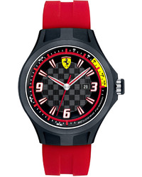 Ferrari Scuderia Watch Pit Crew Red Silicone Strap 44mm 830002