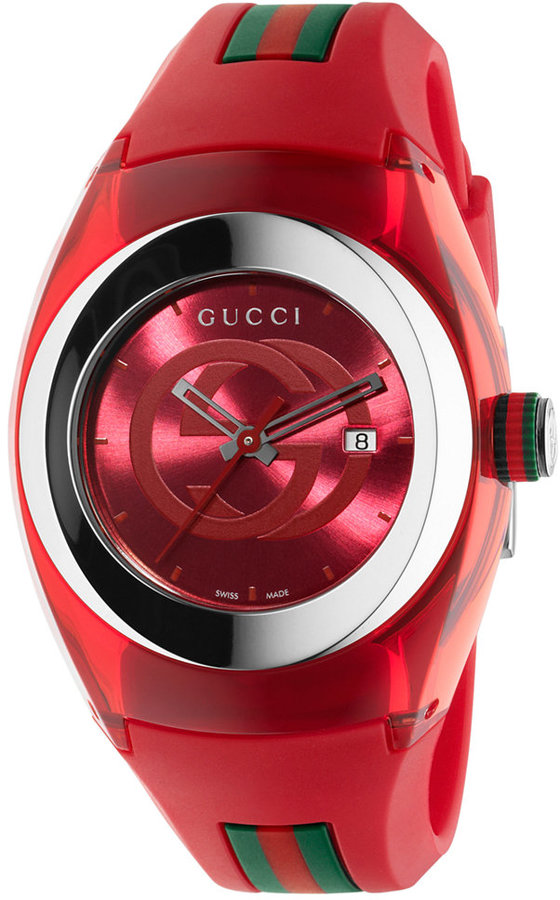 Gucci Sync Unisex Swiss Red And Green 