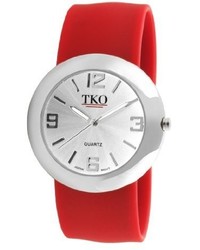 Tko Orlogi Tk614 Srd Silver Slap Metal Red Watch