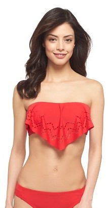 Red fashion flounce bikini