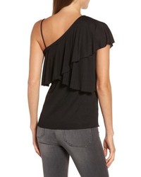 Chelsea28 One Shoulder Ruffle Top