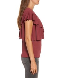 Chelsea28 One Shoulder Ruffle Top