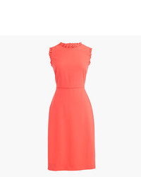 J.Crew Petite Ruffle Trim Dress