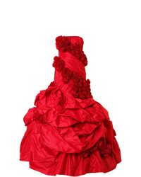 Rubin Singer Rose Applique Gown