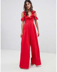 ASOS DESIGN Asos Jumpsuit With Structured Ruffle Detail