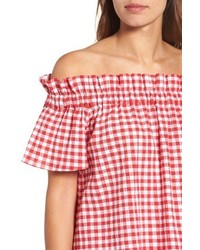 Pleione Ruffle Off The Shoulder Top
