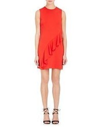 A.L.C. Clarence Ruffled Front Dress Red