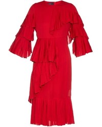 Gucci Ruffled Silk Georgette Dress