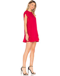 RED Valentino Ruffle Shift Dress In Red