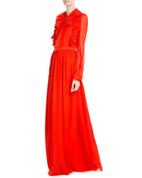 Giambattista Valli Floor Length Silk Georgette Dress