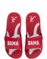 FOCO Alabama Crimson Tide Wordmark Gel Slide Sandals In Red At Nordstrom