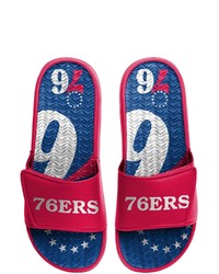 FOCO Philadelphia 76ers Wordmark Gel Slide Sandals