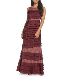 Adrianna Papell Mixed Media Gown