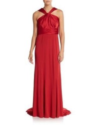 Vera Wang Ruched Empire Gown