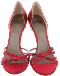 Dolce & Gabbana Dg Satin Multistrap Sandals