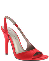 Michael Antonio Michl Antonio Korinna Sandal Red Satin Shoes