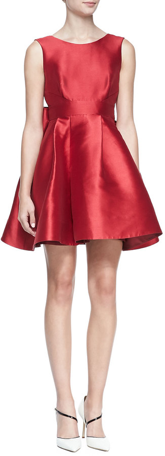 Kate Spade New York Sleeveless Mini Cocktail Dress With Large Back Bow,  $428 | Neiman Marcus | Lookastic