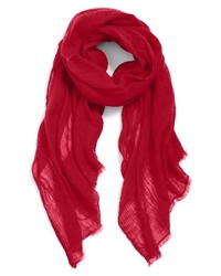 Echo Wool Crinkle Scarf Red One Size One Size