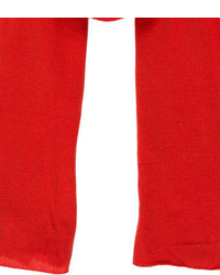 Malo Red Cashmere Scarf