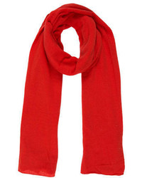 Malo Red Cashmere Scarf