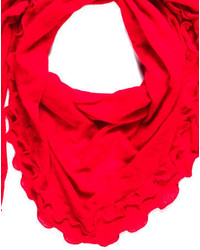 Magaschoni Ruffle Trimmed Shawl