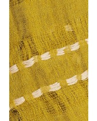 Eileen Fisher Stripe Linen Blend Scarf