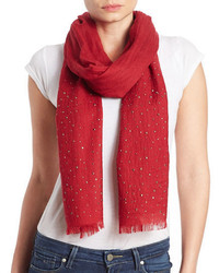 Lord & Taylor Wool Embellished Scarf