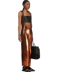 Givenchy Rust Sequinned Open Front Dress