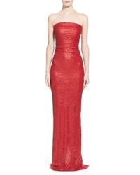 Donna Karan New York Strapless Sequin Gown