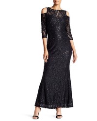 Marina Sequin Lace Gown
