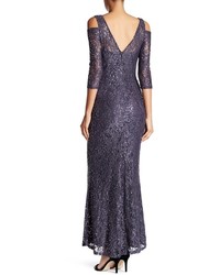 Marina Sequin Lace Gown