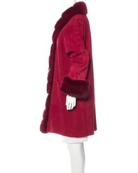 Giuliana Teso Fox Trimmed Shearling Coat