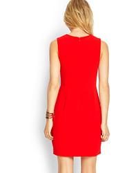Forever 21 Pleated Woven Sheath Dress