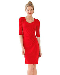 Calvin Klein Side Ruched Sheath Dress, $98 | Bon-Ton | Lookastic