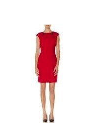 The Limited Mesh Cutout Sheath Dress Red 14