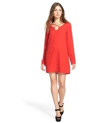 Leith Crossover Sweetheart Shift Dress