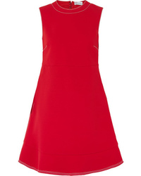 REDVALENTINO Cutout Bow Detailed Crepe Mini Dress