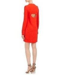 Victoria Beckham Cutout Shift Dress Red