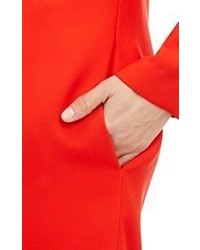 Victoria Beckham Cutout Shift Dress Red