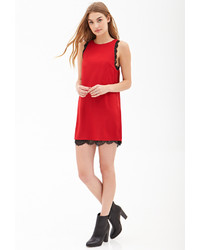 Forever 21 Lace Trim Shift Dress